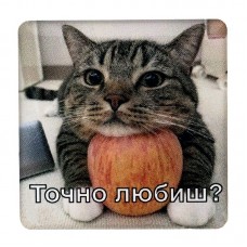 Наліпка 3D "Точно любиш?" №471150/Colibrik/