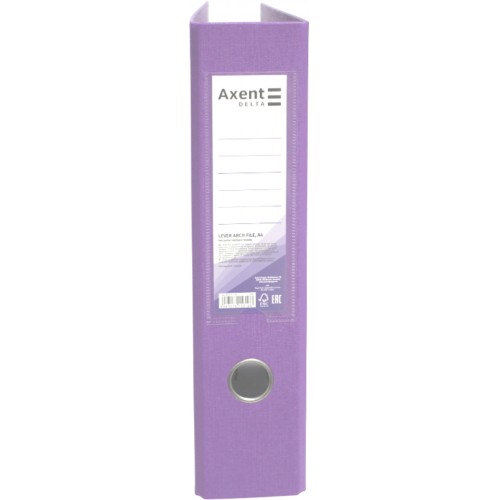 Папка-реєстратор А4 "Axent" 7,5см №1712-26P Delta Pastelini двостор. PP (бузкова)розібр.