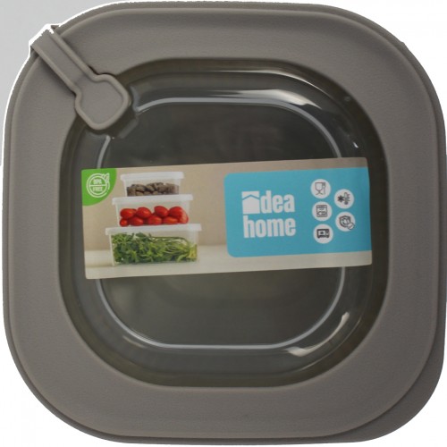 Контейнер для харч. прод. пласт. "Idea Home Line Box Bej" 0,6л квадр. №00681(24)