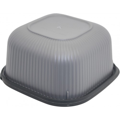 Контейнер для харч. прод. пласт. "Idea Home Line Box Gray" 0,6л квадр. №00681(24)