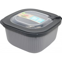 Контейнер для харч. прод. пласт. "Idea Home Line Box Gray" 1,1л квадр. №00682(24)