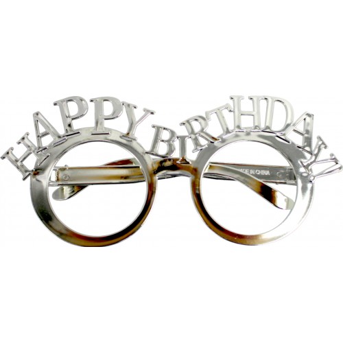 Окуляри "Happy birthday" срібло №15814(12)