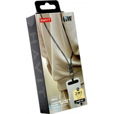 Кабель Type-C > Type C Havit HV-CB6340 PD60W 3A 1.2м black