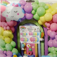Набір кульок повітр. для фотозони "Макарун, хмаринка" №QQL-2059(10)