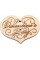 Сердце Valentine's Day 6 см фанера