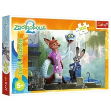 Пазли Trefl 100ел. Таємниці Зоотрополіс №16523