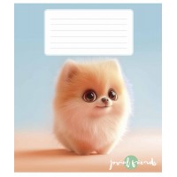 Зошит 12арк. кліт. Школярик дівч. ВД-лак №012-3489K(30)(300)