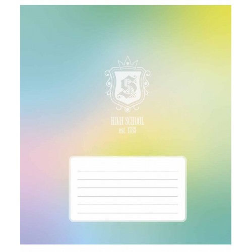 Зошит 12арк. кліт. Школярик "High school (патерн)" ВД-лак №012-3651K(30)(300)