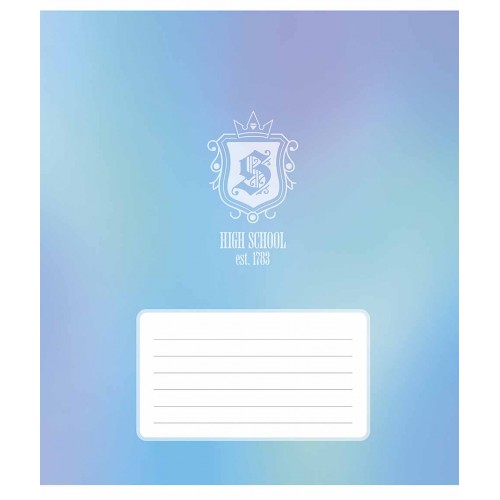 Зошит 12арк. кліт. Школярик "High school (патерн)" ВД-лак №012-3651K(30)(300)