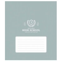 Зошит 12арк. кліт. Школярик "High school (патерн)" ВД-лак №012-3657K(30)(300)