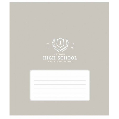 Зошит 12арк. кліт. Школярик "High school (патерн)" ВД-лак №012-3657K(30)(300)