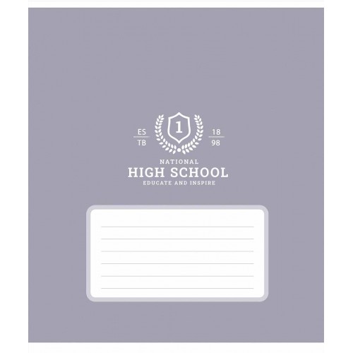 Зошит 12арк. кліт. Школярик "High school (патерн)" ВД-лак №012-3657K(30)(300)