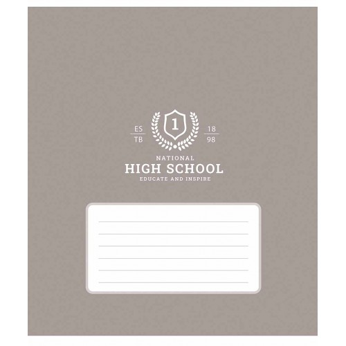 Зошит 12арк. кліт. Школярик "High school (патерн)" ВД-лак №012-3657K(30)(300)