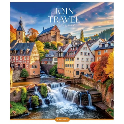Зошит 60арк. кліт. Школярик "Join Travel" УФ-лак №060-3680K(10)(80)
