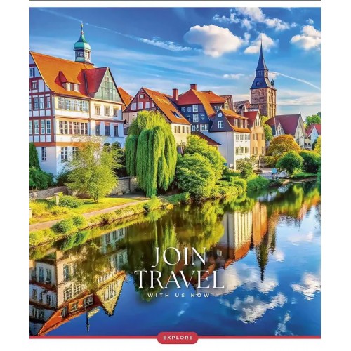 Зошит 60арк. кліт. Школярик "Join Travel" УФ-лак №060-3680K(10)(80)