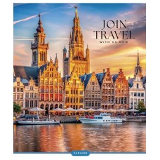 Зошит 96арк. кліт. Школярик "Join Travel" УФ-лак №096-3680K(5)(50)