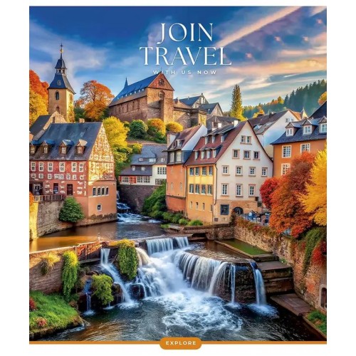 Зошит 96арк. кліт. Школярик "Join Travel" УФ-лак №096-3680K(5)(50)