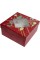 Коробка подарункова 19х19х9,5см червона №730-15-L