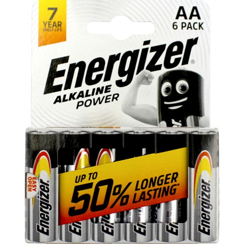 Батарейки Energizer Alkaline Power LR-06/блістер 6шт(12)