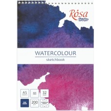 Скетчбук пруж. 32/200 А5 фіолетовий №6900502/Rosa Studio/(10)
