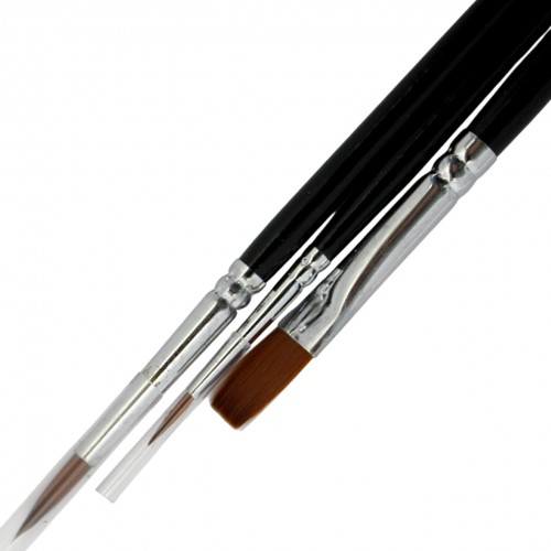 Набір пензлів худож. 3шт "Arteo" №187101 (синтетика кругла №1,3,плоска №8)