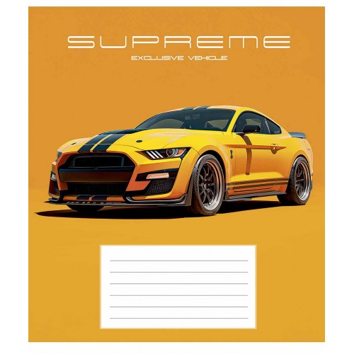 Зошит 18арк. кліт. Star "Supreme vehicl" ВД-лак №018-3691K(25)(250)