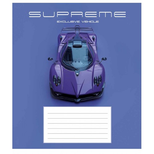 Зошит 18арк. кліт. Star "Supreme vehicl" ВД-лак №018-3691K(25)(250)