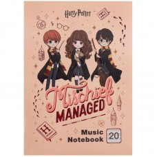 Нотний зошит А4 20арк. Harry Potter №HP26-404/Kite/(10)