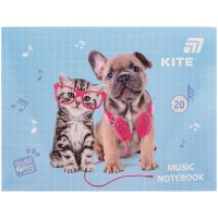 Нотний зошит А5 20арк. Studio Pets №SP26-405/Kite/(10)
