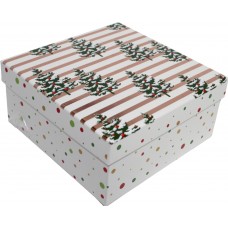 Коробка подарункова "Buromax" Новий Рік 18х18х8,5см №BM.23332-2