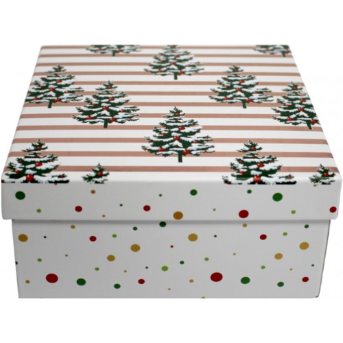 Коробка подарункова "Buromax" Новий Рік 18х18х8,5см №BM.23332-2