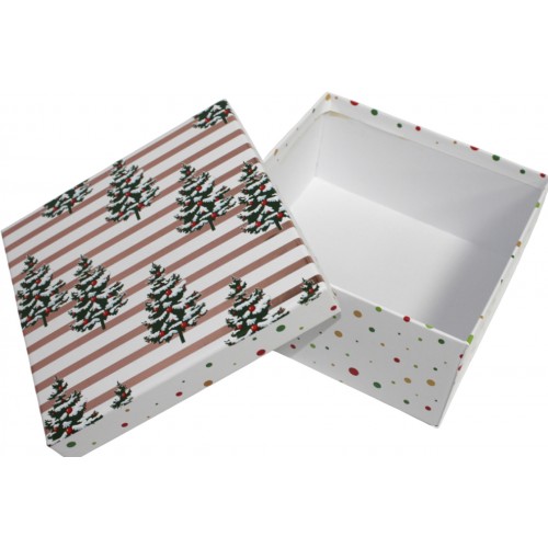 Коробка подарункова "Buromax" Новий Рік 18х18х8,5см №BM.23332-2
