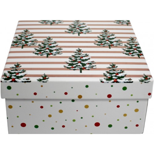 Коробка подарункова "Buromax" Новий Рік 15,5х15,5х7,5см №BM.23332-3