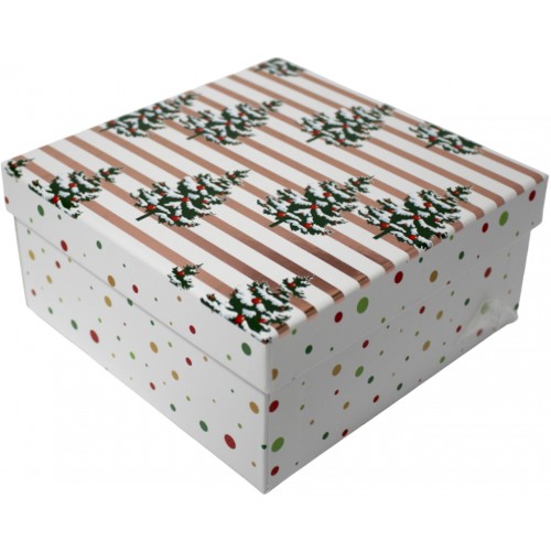 Коробка подарункова "Buromax" Новий Рік 15,5х15,5х7,5см №BM.23332-3