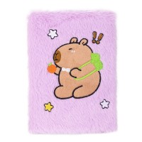 Блокнот А5 80арк. кліт. м'яка обкл. асорті "Kids line. Capybara13" №ZB.700034/Zibi/