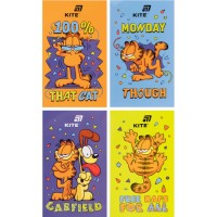 Блокнот А6 50арк. б/лін. тв. обкл. Garfield №GF26-195/Kite/(12)