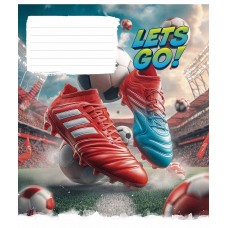 Зошит 12арк. кліт. Школярик "Lets Go" ВД-лак №012-3678K(30)(300)