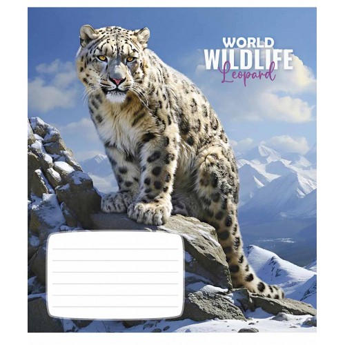 Зошит 12арк. кліт. Школярик "Wildlife" ВД-лак №012-3679K(30)(300)