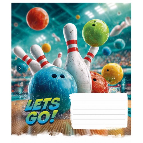 Зошит 18арк. кліт. Школярик "Lets Go" ВД-лак №018-3678K(25)(250)