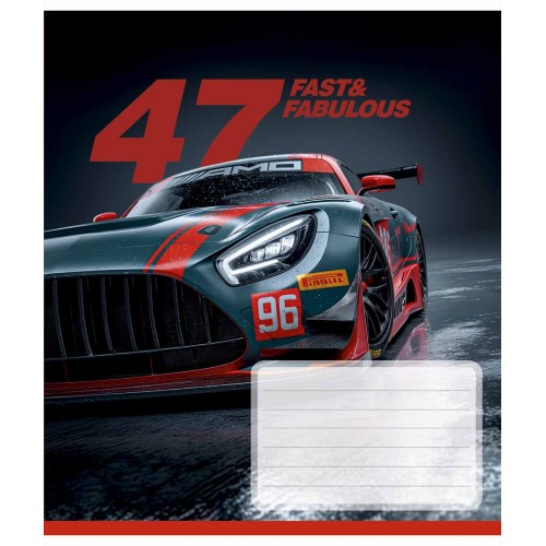 Зошит 18арк. кліт. Школярик "Fast&Fabulous" ВД-лак №018-3683K(25)(250)