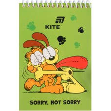 Блокнот пруж. А6 48арк. б/лін. Garfield №GF26-196/Kite/(20)