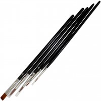 Набір пензлів худож. 5шт "Arteo" №187104 (синтетика кругла №1,3,4,плоска №4,8)