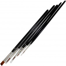 Набір пензлів худож. 5шт "Arteo" №187104 (синтетика кругла №1,3,4,плоска №4,8)