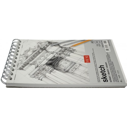 Блок для ескізів та малювання пруж. 50/115 А5 "Muse" №PB-SC-050-334(4)