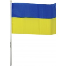 Прапорець Україна з паличкою 21х14см №780010(10)