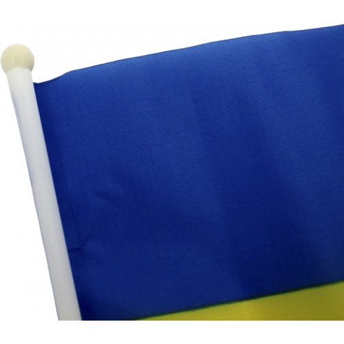 Прапорець Україна з паличкою 21х14см №780010(10)