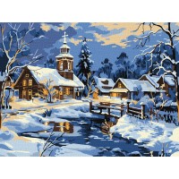 Картини по номерах акрил. "Спокій над річкою" 30х40см №KHO6425/Ідейка/