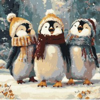 Картини по номерах акрил. "Щасливі співи" 40х40см №KHO6856/Ідейка/