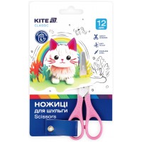 Ножиці дит. "Kite" №K-149-1 Classic 12см для шульги, рожеві(12)(240)