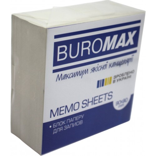 Блок/зам. нкл 90х90х40мм 500арк. "Buromax" Jobmax №2277(72)